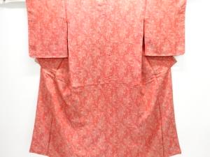 大正ロマン　寺塔風景模様織出し着物